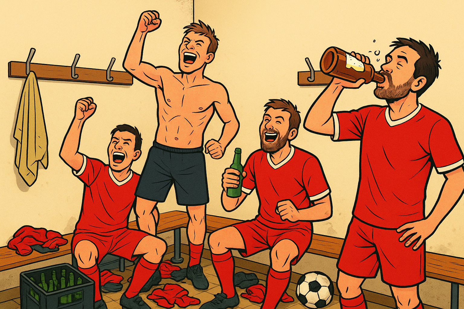 Nach dem Sieg in der Kreisliga-Kabine: Wenn der Ausnahmezustand normal ist